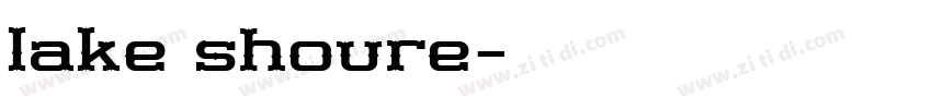 lake shoure字体转换